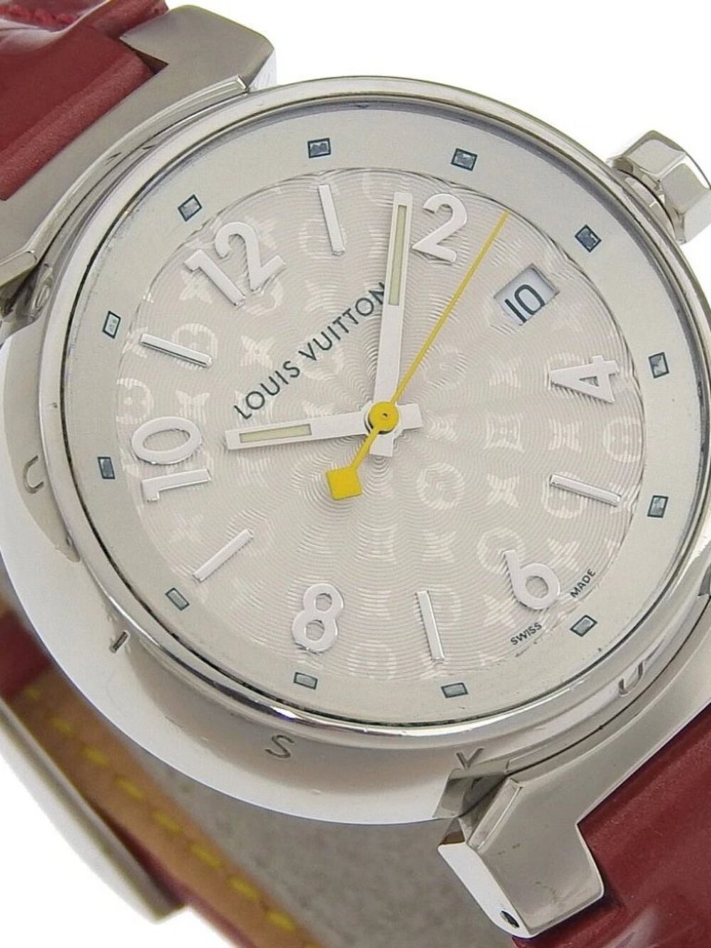 LOUIS VUITTON Tambour Hologram Watches Q1313 Date SilverDial Stainless Ste... - Picture 2 of 15